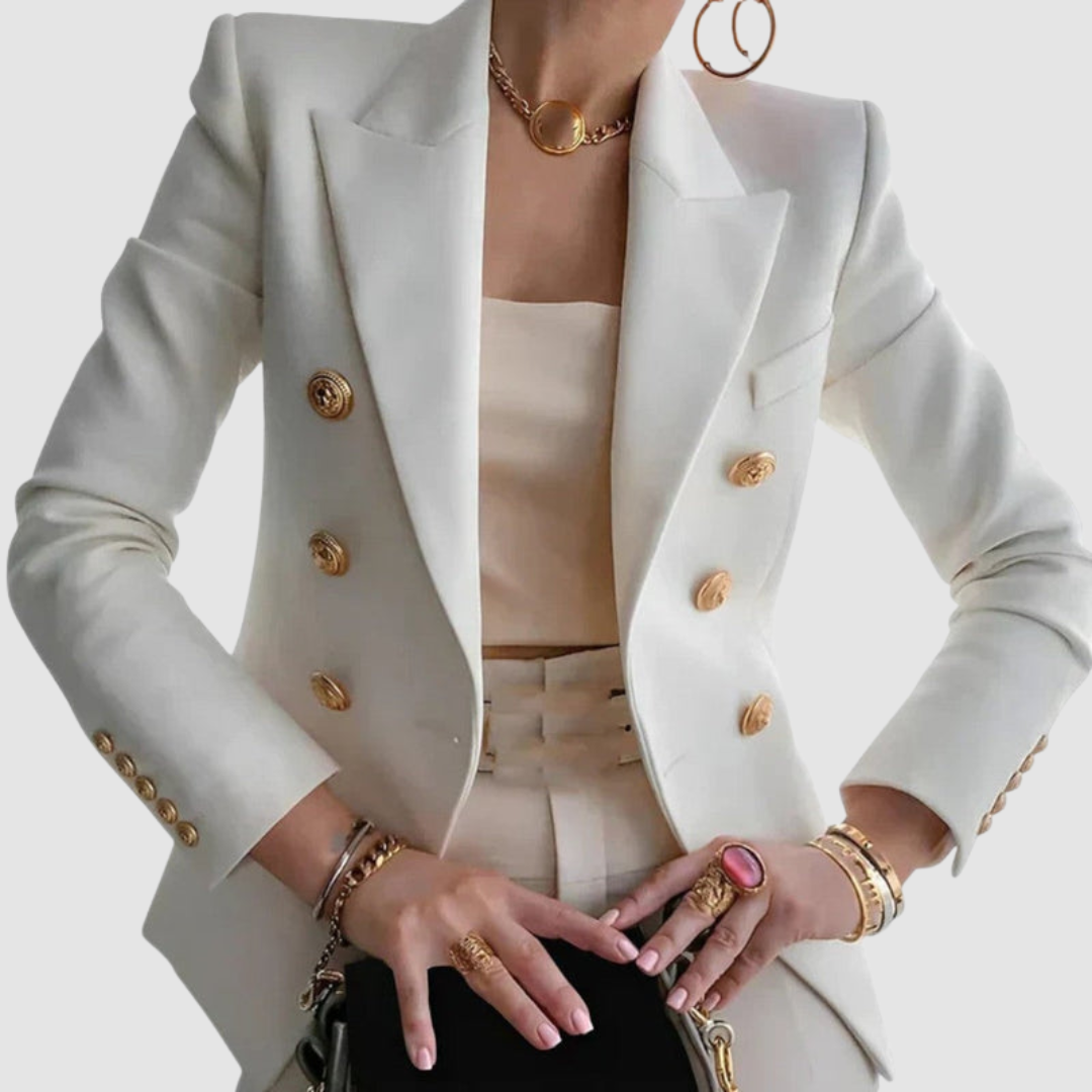 Ada Women's Blazer with Lapels with Buttons, photo 2