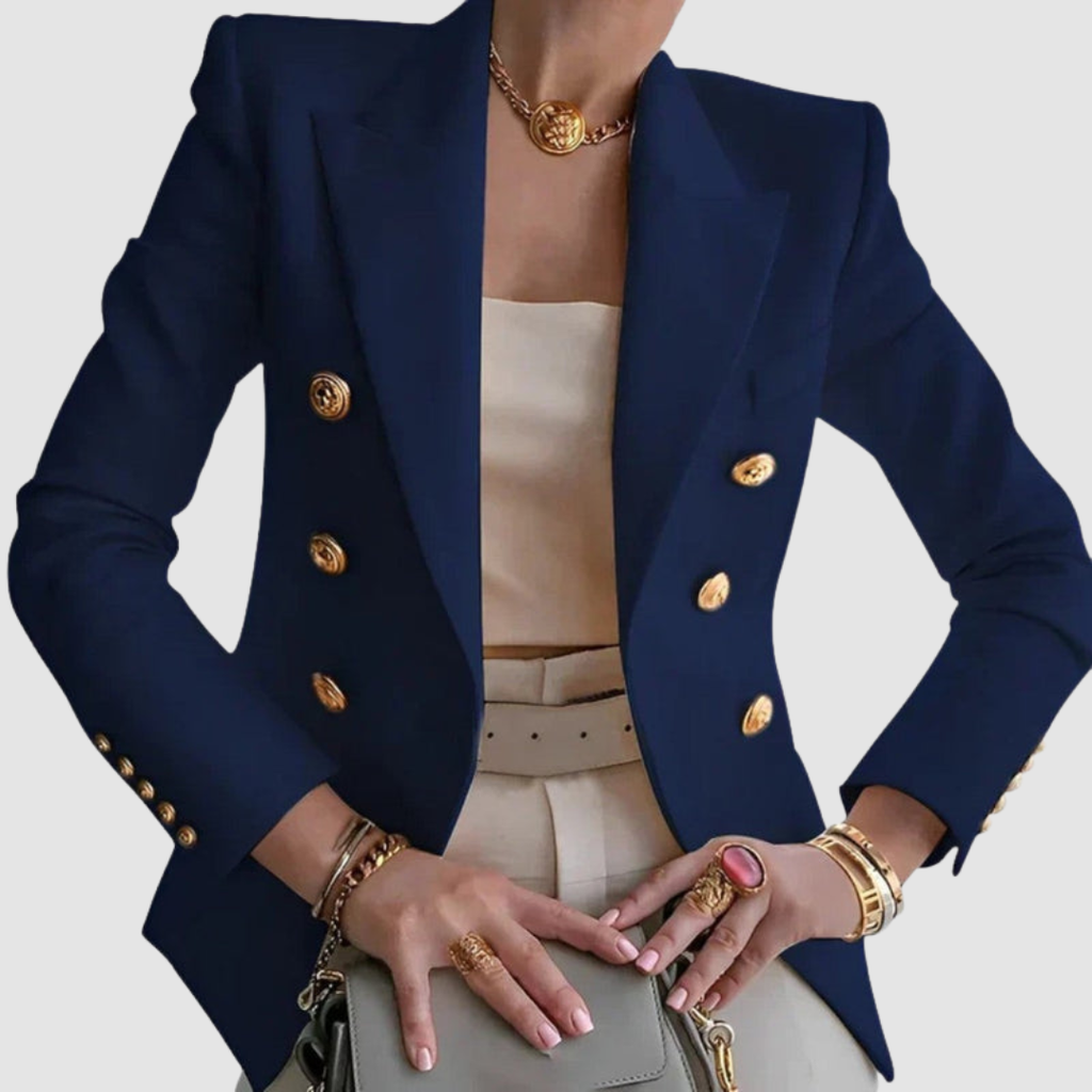 Ada Women's Blazer with Lapels with Buttons, photo 5