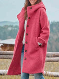 Adele Women's Coat in a Long Cut with Buttons, photo 1