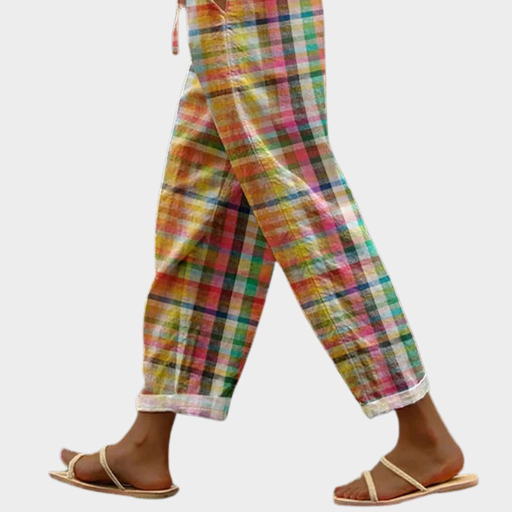 Alexandra Women's Trousers with a Check Pattern, photo 2