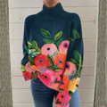 Alice | Embroidered Turtleneck Sweater