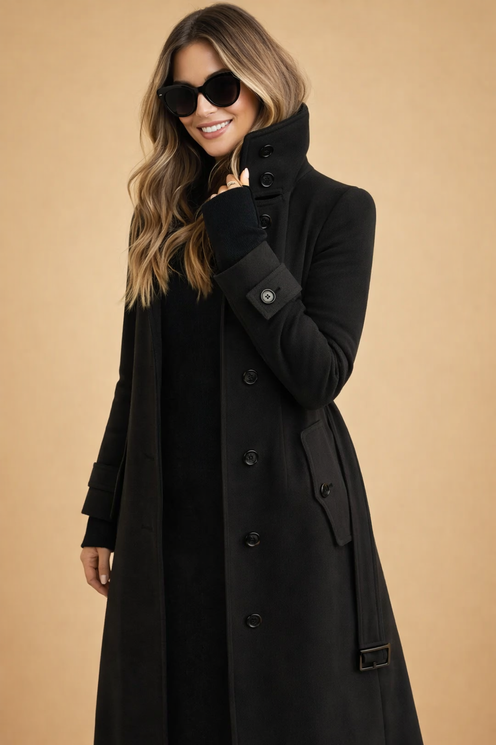 Amelia | Women's Double Breasted Wool Coat photo 5