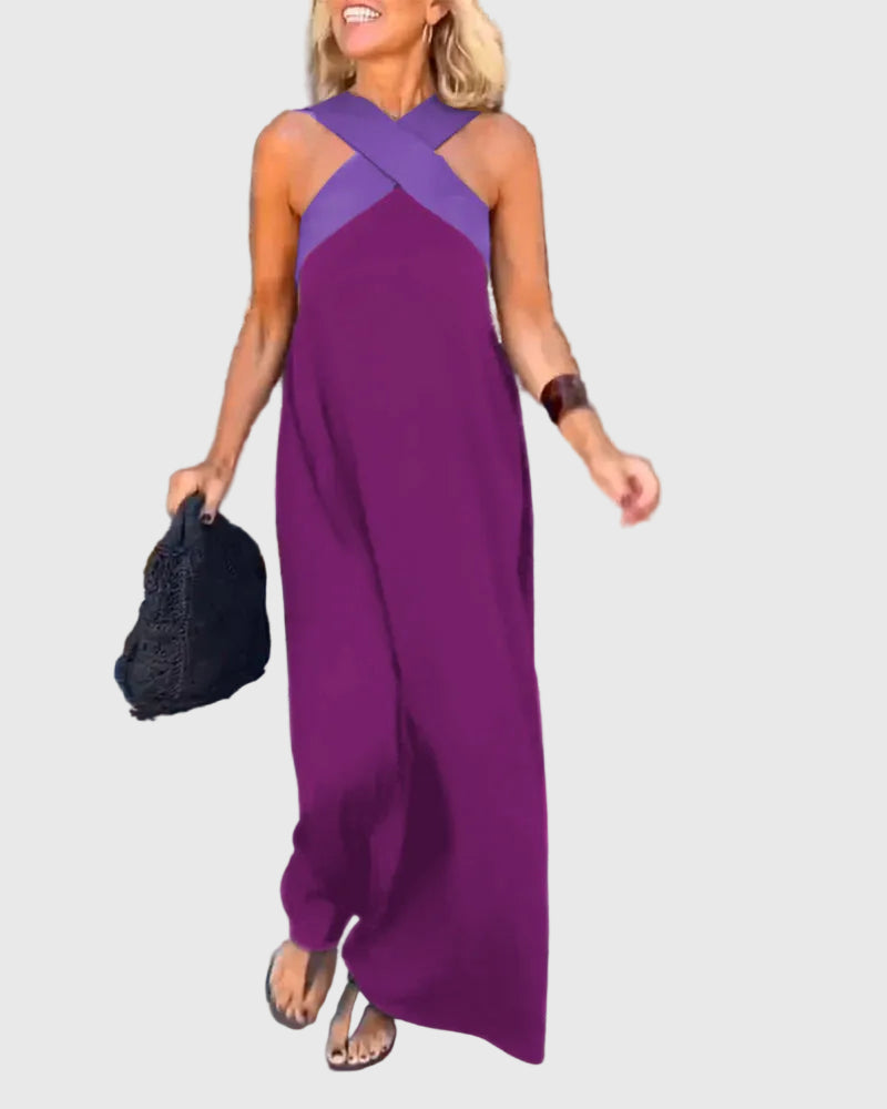 Anne Women's Dress in Maxi Length in Black, photo 5