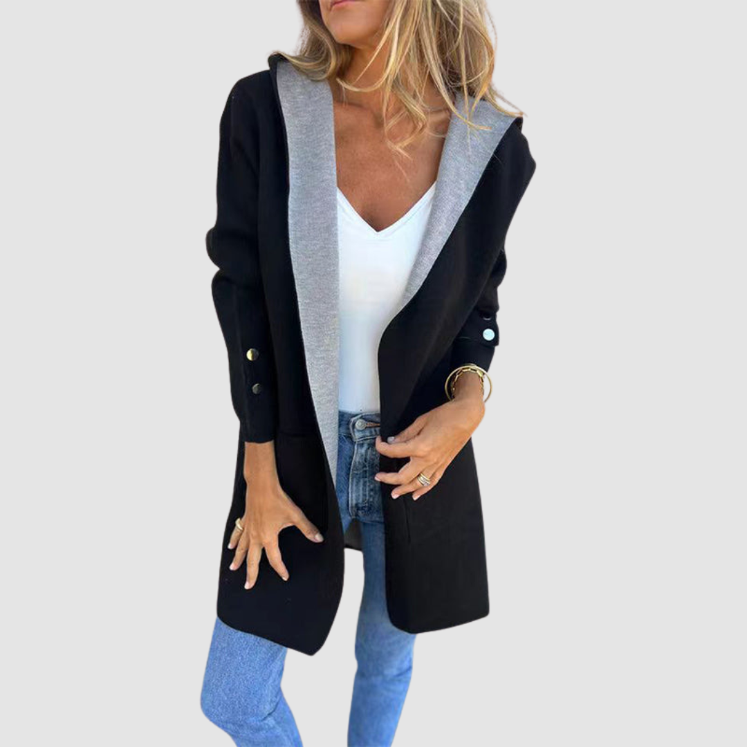 Anya Women's Jacket with a Hood and Colour Blocking, photo 5