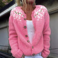 Ariel Women's Cardigan with Buttons and a Floral Print, photo 1
