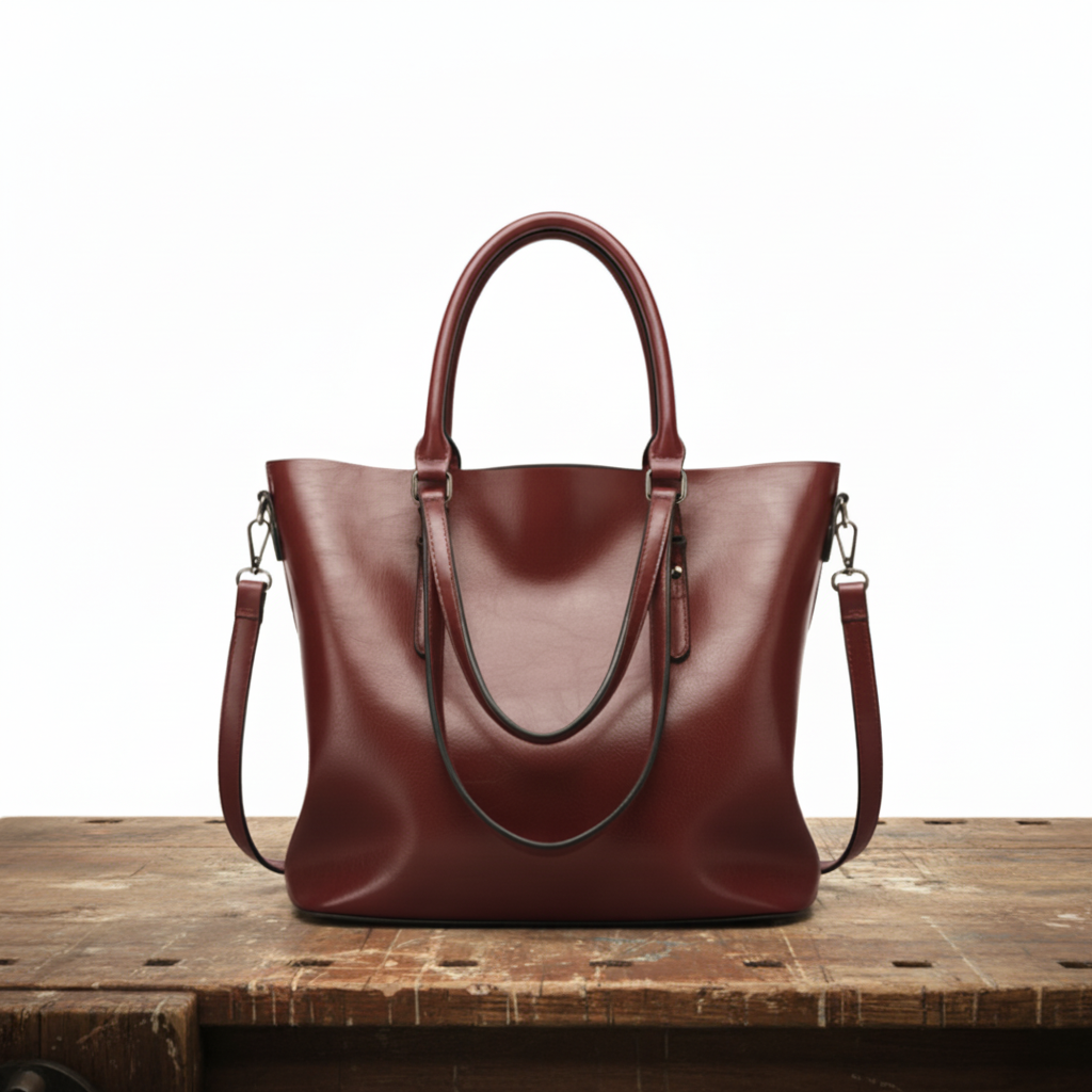 Audrey Vintage Style Leather Shoulder Bag, photo 3