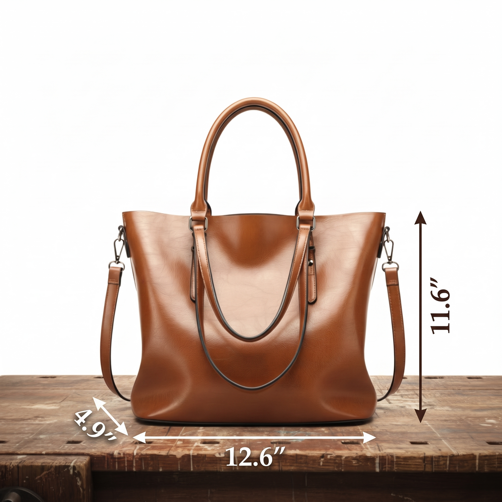 Audrey Vintage Style Leather Shoulder Bag, photo 5
