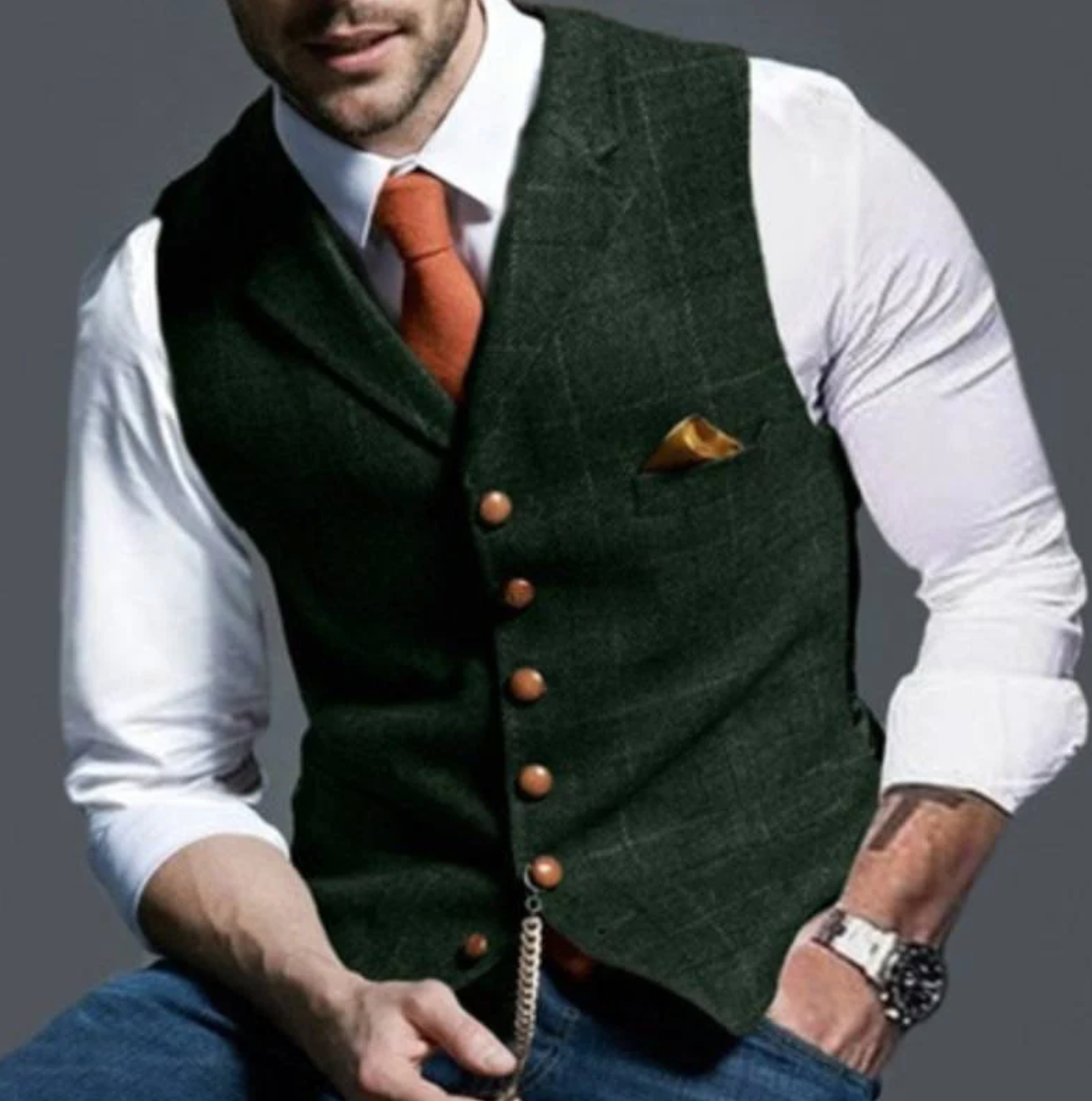 Benedict Men's Waistcoat with Shawl Collar, photo 5