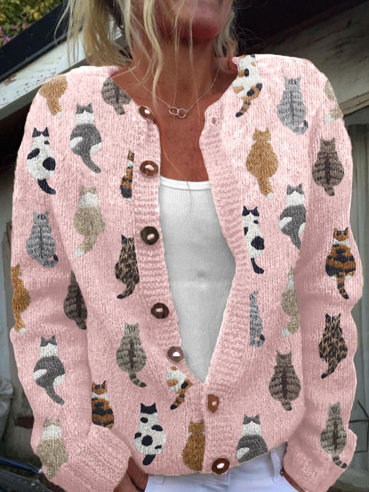 Bianca Women's Cardigan with Long Sleeves and an All-over Print, photo 2