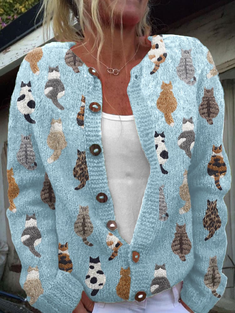 Bianca Women's Cardigan with Long Sleeves and an All-over Print, photo 3