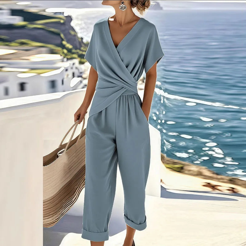 Blake Women's Co-ord Set with a V-neck with a Wrap Front, photo 2