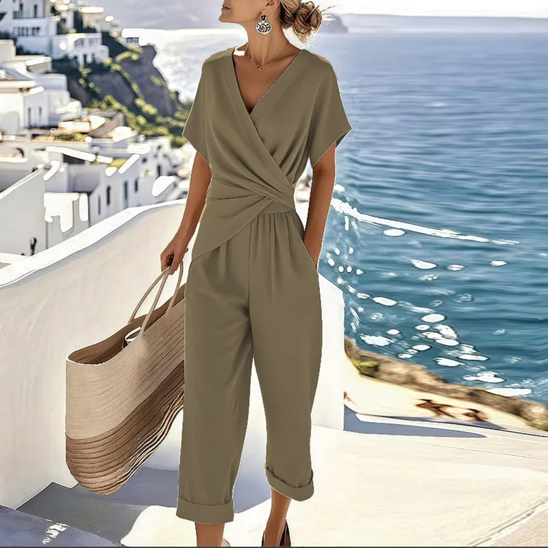 Blake Women's Co-ord Set with a V-neck with a Wrap Front, photo 3