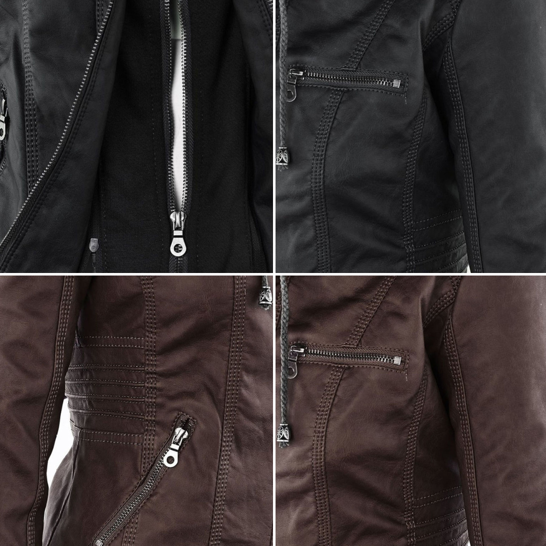 Callista | Hooded Moto Jacket photo 13