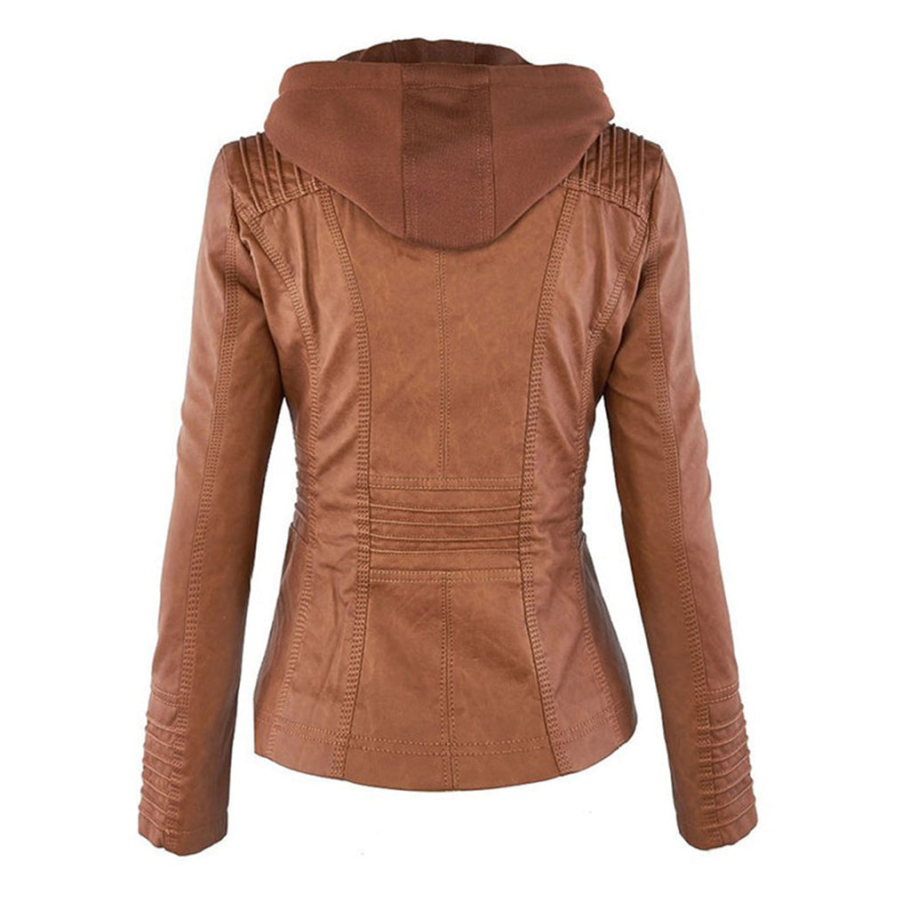 Callista | Hooded Moto Jacket photo 4