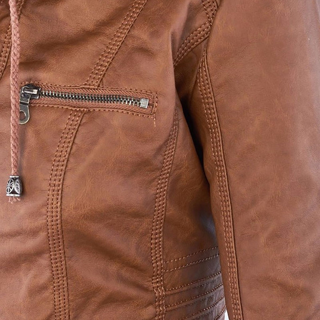 Callista | Hooded Moto Jacket photo 5