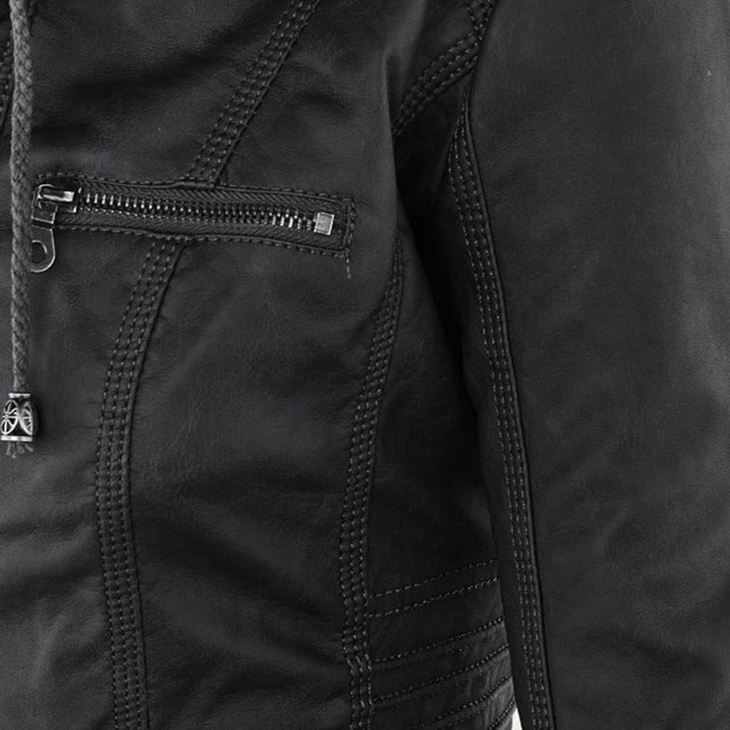 Callista | Hooded Moto Jacket photo 9