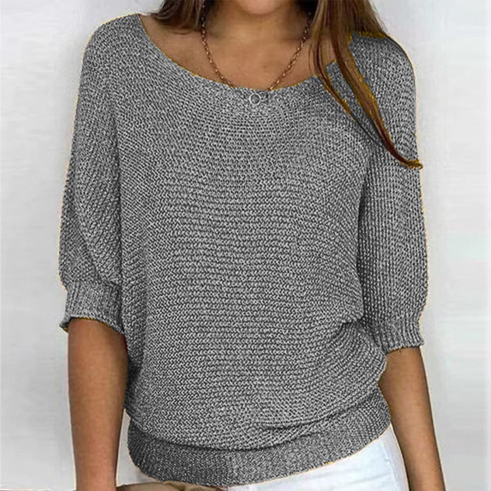 Cecily Women's Sweater in a Relaxed Fit with Three-quarter Sleeves, photo 1