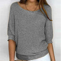 Cecily Women's Sweater in a Relaxed Fit with Three-quarter Sleeves, photo 1