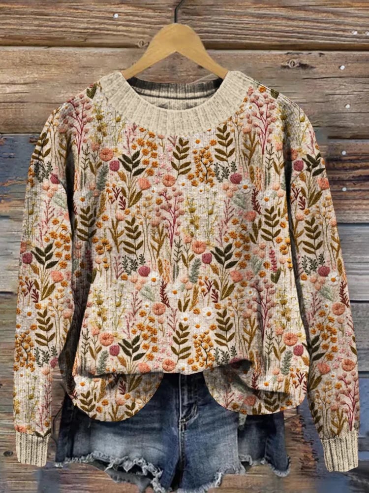 Claire Women's Sweater with a Floral Print, photo 1