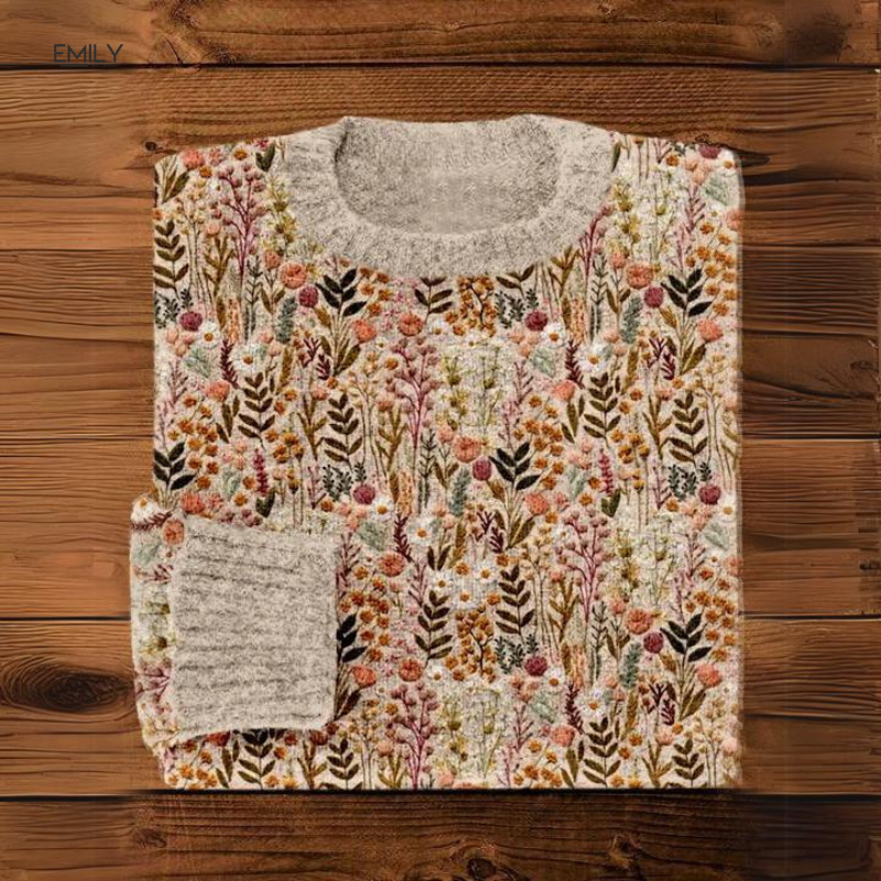 Claire Women's Sweater with a Floral Print, photo 2