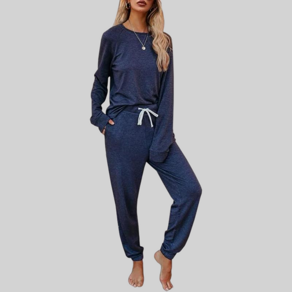 Dana Women's Co-ord Set with a Round Neck with a Drawstring with Long Sleeves, photo 5