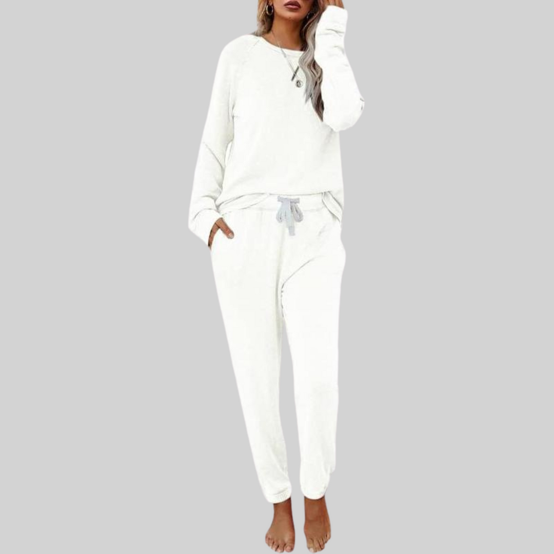 Dana Women's Co-ord Set with a Round Neck with a Drawstring with Long Sleeves, photo 6