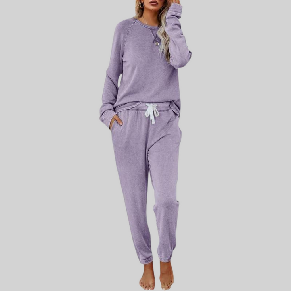 Dana Women's Co-ord Set with a Round Neck with a Drawstring with Long Sleeves, photo 7