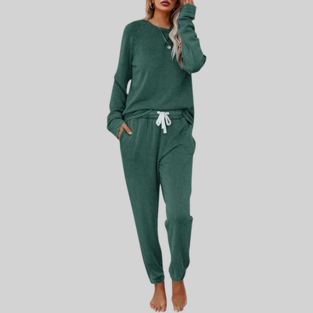 Dana Women's Co-ord Set with a Round Neck with a Drawstring with Long Sleeves, photo 9
