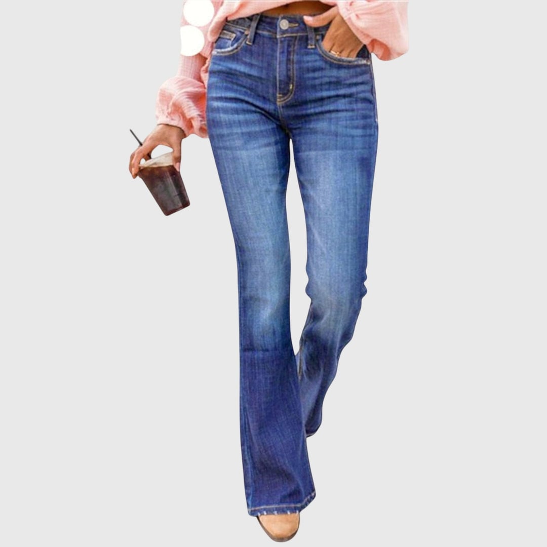 Danica Women's Trousers with a High Waist and Pockets, photo 2