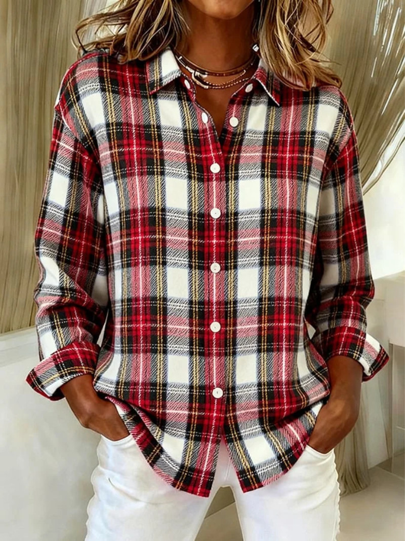 Dora Women's Hoodie with a Hood with Buttons and a Check Pattern in Multi, photo 1