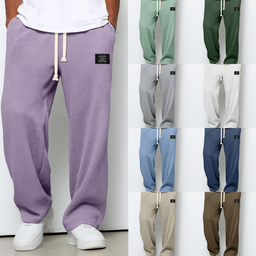 Dorian | Men's Wide Leg Drawstring Trousers photo 11