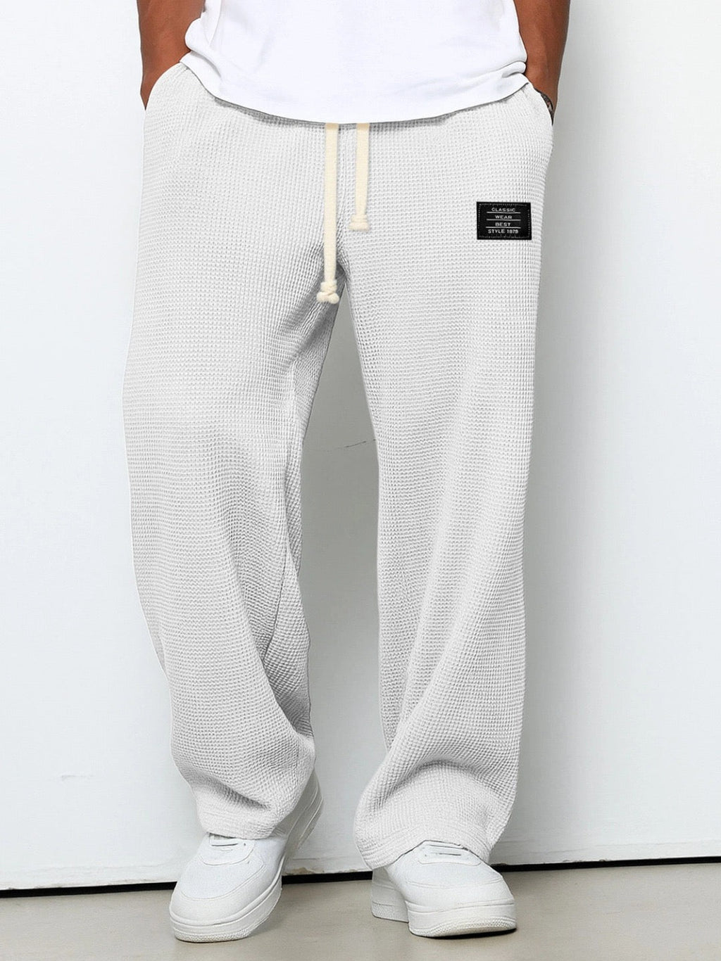 Dorian | Men's Wide Leg Drawstring Trousers photo 2