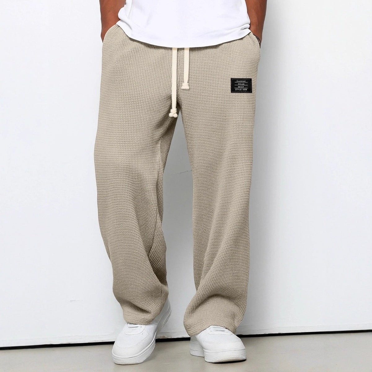Dorian | Men's Wide Leg Drawstring Trousers photo 4