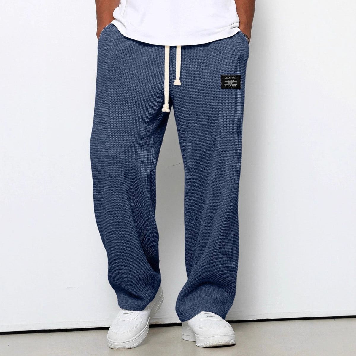 Dorian | Men's Wide Leg Drawstring Trousers photo 6