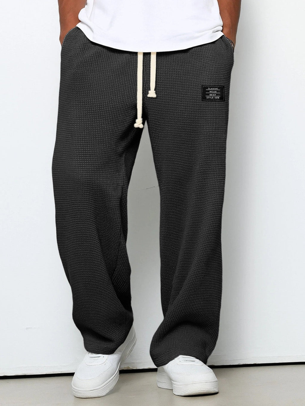 Dorian | Men's Wide Leg Drawstring Trousers photo 7
