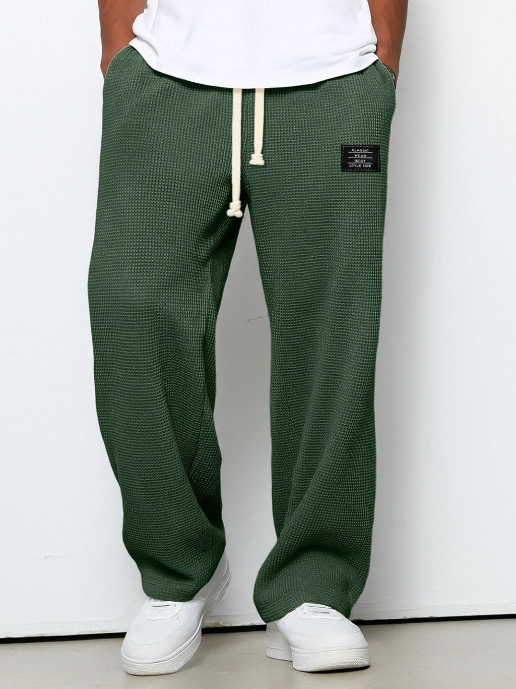 Dorian | Men's Wide Leg Drawstring Trousers photo 9