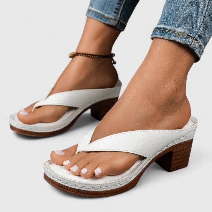 Dorothea Women's Thong Sandals with Block Heel, photo 4