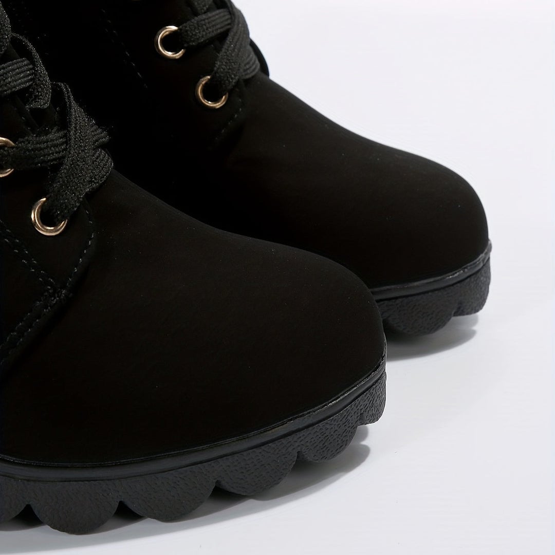 Elise Women's Ankle Boots with Laces and a Block Heel, photo 8