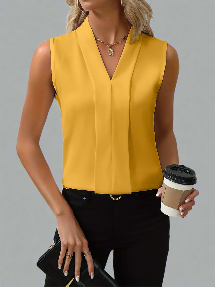 Elspeth Women's Blouse with a V-neck Sleeveless, photo 3