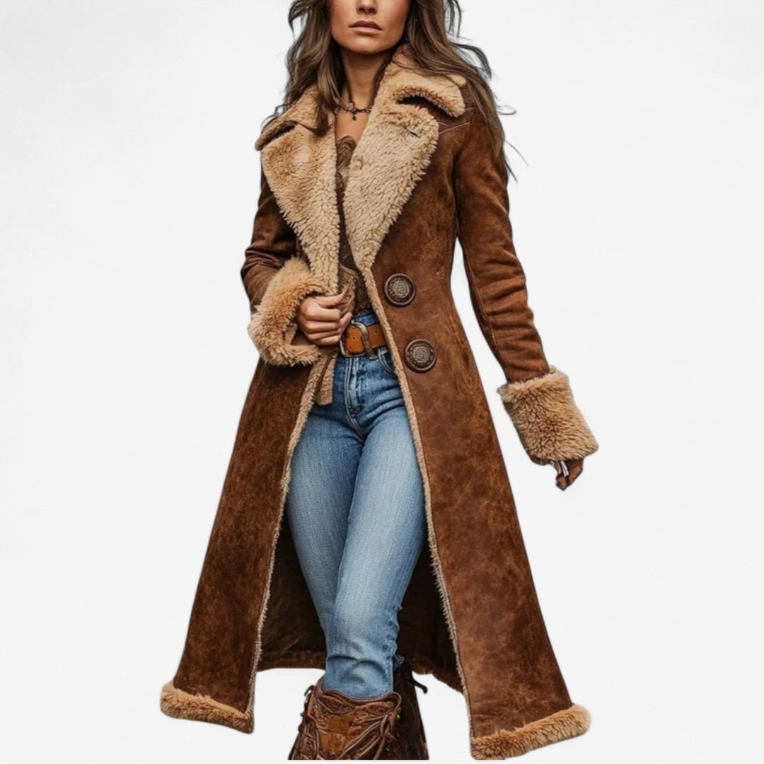 Evangeline Women's Coat with Lapels with Buttons, photo 1