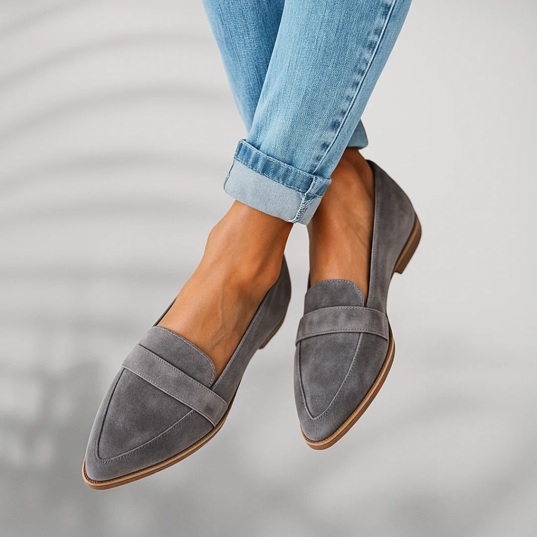 Fenella Women's Pointed Toe Loafers with Strap, photo 4