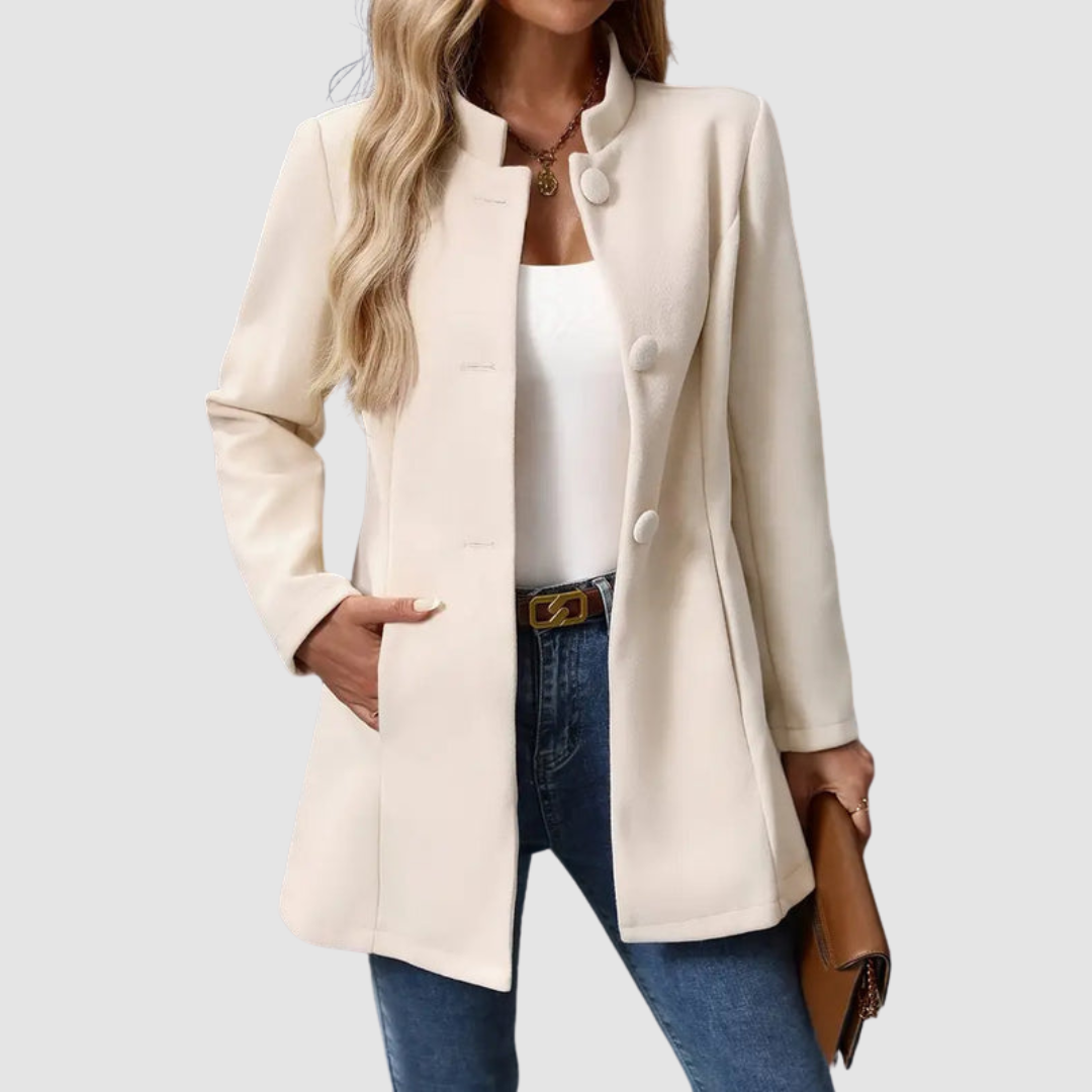 Gale Women's Jacket in a Slim Fit with a Stand Collar and Pockets, photo 1