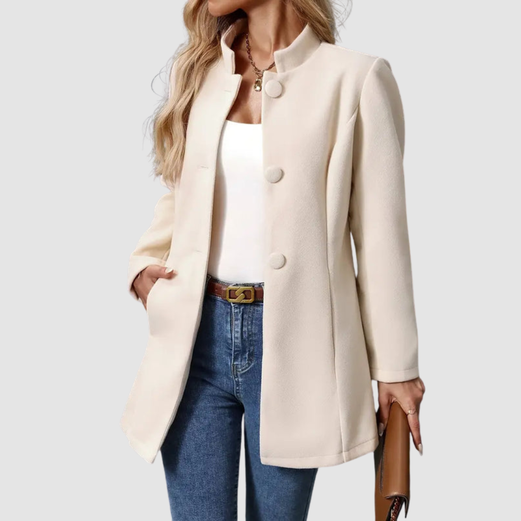 Gale Women's Jacket in a Slim Fit with a Stand Collar and Pockets, photo 3