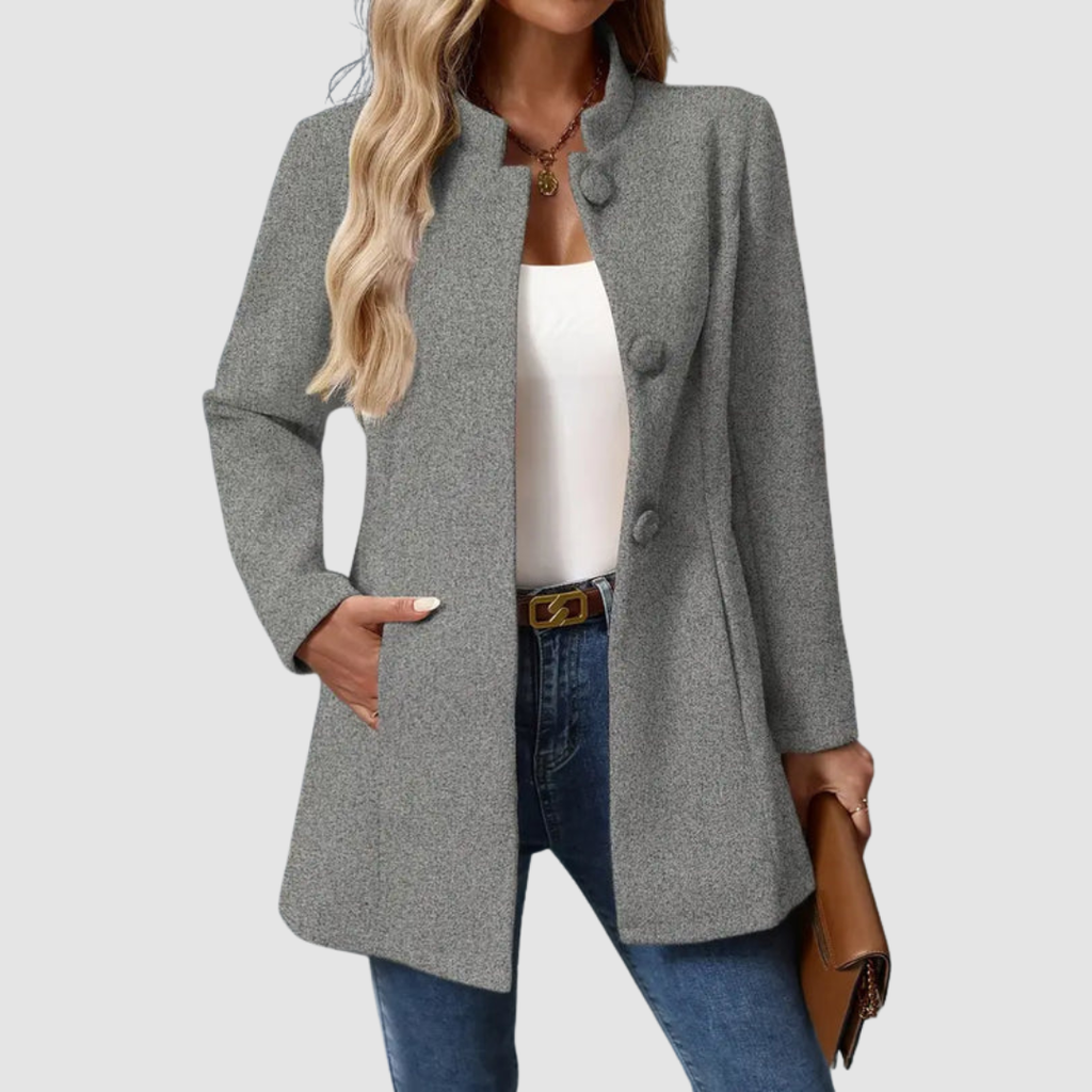 Gale Women's Jacket in a Slim Fit with a Stand Collar and Pockets, photo 6