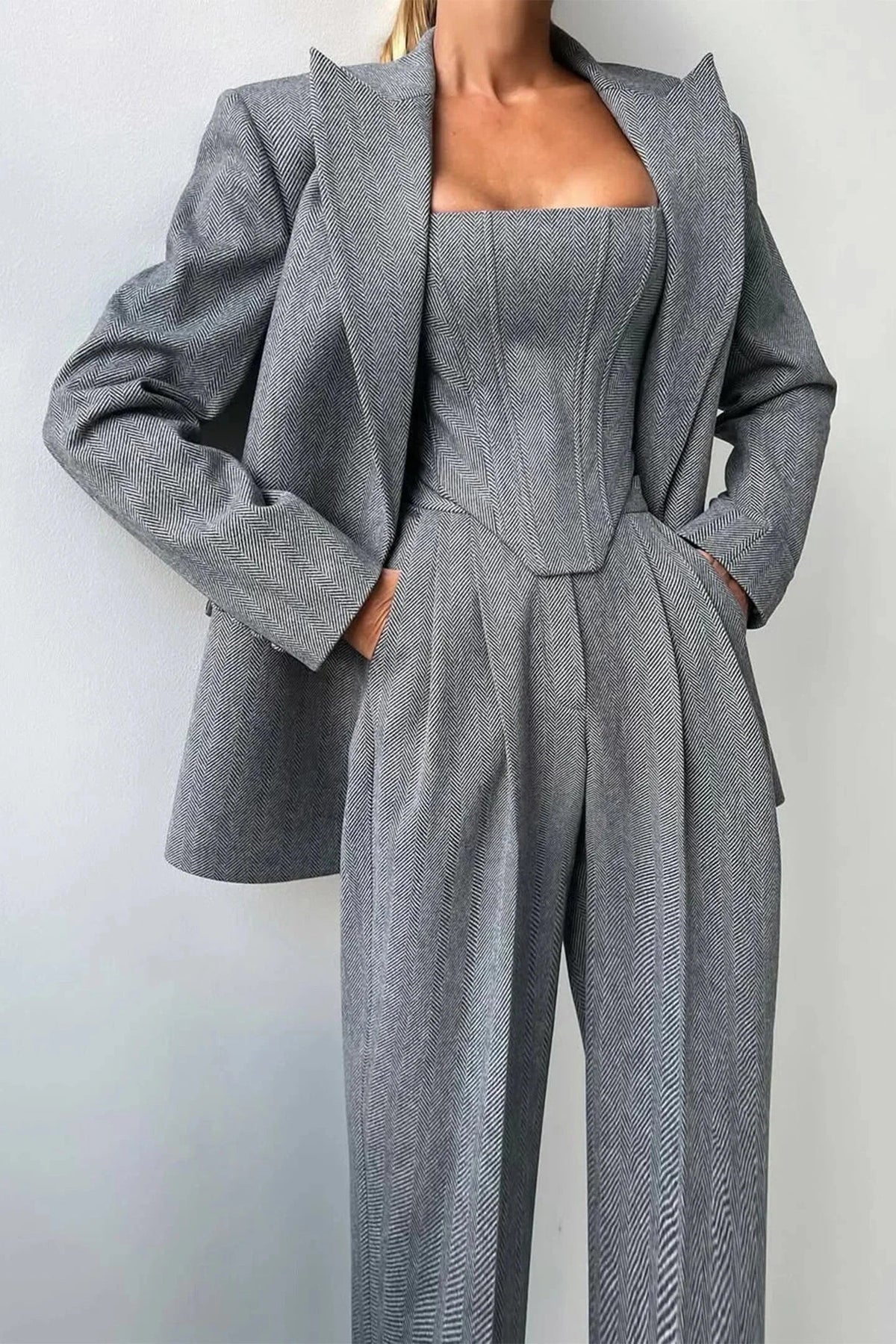 Ginette Women's Three-Piece Fitted Set, photo 1