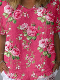 Grace Women's Shirt in a Relaxed Fit with a V-neck and a Floral Print, photo 1
