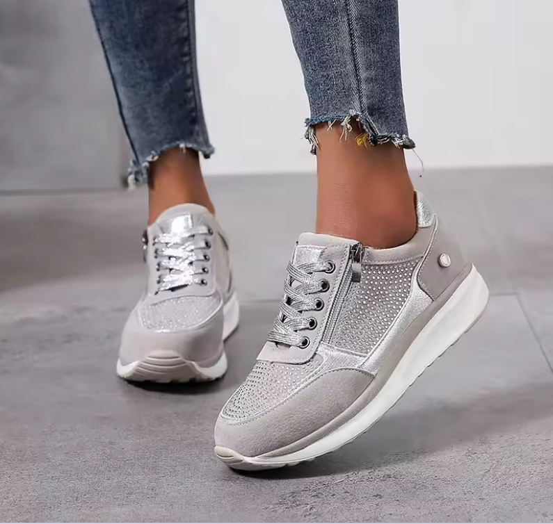 Greta Women's Trainers with Laces and a Wedge Heel, photo 5