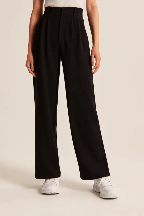 Harper Women's Trousers in Viscose with Wide Legs and Pockets, photo 5