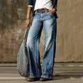 Hollie Women's Jeans in Denim with Wide Legs in Light Blue, photo 1