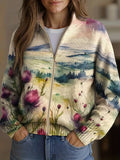 Imogen Women's Cardigan in Knit with a Zip, photo 1